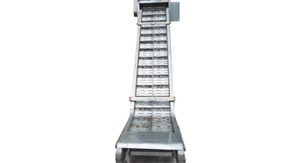 爬坡不銹鋼鏈板輸送機